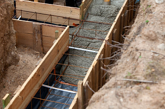 строительство ленточного фундамента